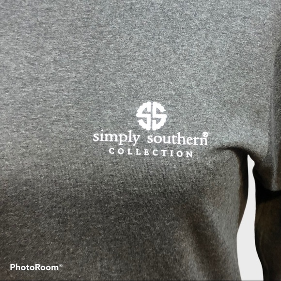 SIMPLY SOUTHERN Texas Signs Gray Long Sleeve Tee - Picture 3 of 9